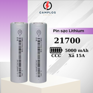 Pin 21700 EVE dung lượng 5000mAh có thể sạc lại dòng xả 3C 15A model Eve 50E loại đầu phẳng chuyên d