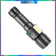 Dark Bright Tactical Flashlight 1000000 Lumen Magnetic Mount Zoom Function 5000mAh  For Camping Gear