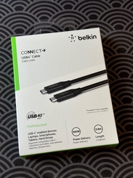 Belkin usb4 usb c 充電線 數據線  100W PD