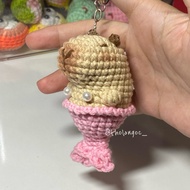 Wool Keychain / Mermaid Capybara / Capybara Mermaid Keychain