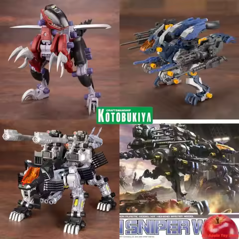 Kotobukiya HMM Zoids EZ-027 KONIGWOLF RZ-030 EZ-049 ZD129 Gun Sniper W2 Action Figures Ornament Coll