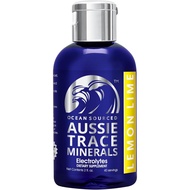 Aussie Trace Minerals - with Lemon Lime Organic Extracts | 2oz / 60mL | Electrolyte Hydration Drops 