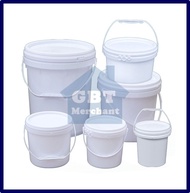 5L / 10L / 15L / 20L Plastic Bucket With Handle And Lids Food Grade Drum Pail Package Container / To