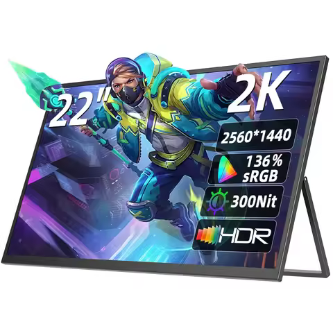 UPERFECT 22Inch 2K QLED Portable Monitor Gaming Display Laptop Travel Second Screen 136.90%sRGB For 