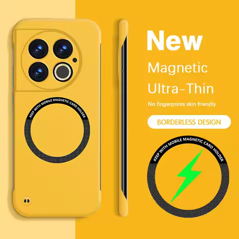 Magnetic Phone Case for OnePlus Ace 2 Pro Ace2 Pro 2V Ace2V 5G Frameless Simple Lens Protection Hard