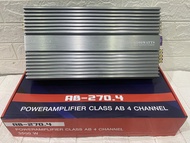 Class AB 4CH รุ่น AB-270.4 ทรานซิสเตอร์  เสียงดีชัดใส งานดีมาก งานอย่างดี คุณภาพสูง