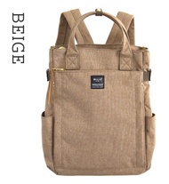 กระเป๋าเป้สะพายหลัง Anello ความจุขนาดใหญ่สำหรับเดินทางและศึกษาของ Anello กระเป๋าเป้สะพายหลังแบบนิ่มส