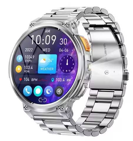 K66 Smart Watch Men BT Call 1.85inch 128MB Memory 730mAh Battery Heart Rate Blood Pressure Outdoor S