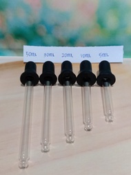 Pipet Kaca Tumpul Dan Karet Hitam Isi 10pcs
