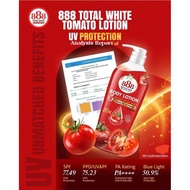 888Total White Tomato Lotion Intensive Whitening Brightening Moisturizing with UVA UVB Blue Light Pr
