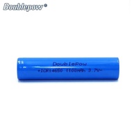 14650 3.7V 1100mah Blue Rechargeable Li-ion Battery with Flat Top for LED Flashlight Toys Wireless