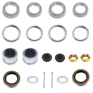 2 Sets 3500 LB Boat Trailer Axle Bearing Kits, L68149 L44649 Bearing Kits, 171255TB Grease Seals, Sp