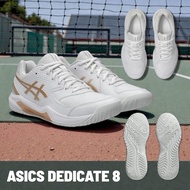 ASlCS GEL-DEDICATE 8 PICKLEBALL SHOE WHITE/CHAMPAGNE