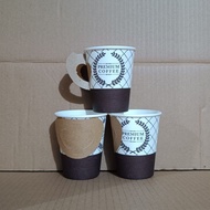 Handle Paper Cup 9 oz contains 50 pcs Paper coffee drinking cups Ear Cups Paper Cups