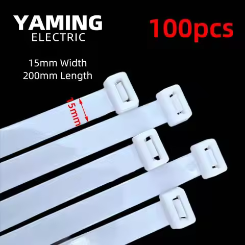 Plastic Nylon Tie Bring 15*200mm Wire Label Black Tie Width 15mm Fixed Big Size Wraps Network Cable 