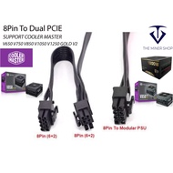 OCPC, Cooler Master 8pin to Dual PCIE Cable V650 750 850 1050 1250 GOLD V2 And SFX Version