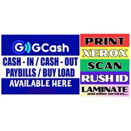 GCASH/PRINT TARPAULIN