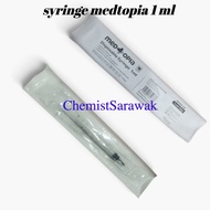 Medtopia 1ml Syringe | 1cc Disposable Syringe | Medical Syringe | Precise Liquid Measurement | Healt