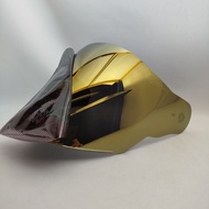 ZEUS 627 CHROMES RAINBOW/GOLD/SILVER GENUINE PARTS HELMET VISOR