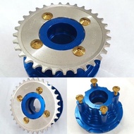 GOLD/TITANIUM SKRU HUB SPROCKET SKRU Y15ZR/LC135/Y125Z/SRL/EX5/WAVE125 SPROCKET SKRU TITANIUM/GOLD SKRU HUB SPROCKER