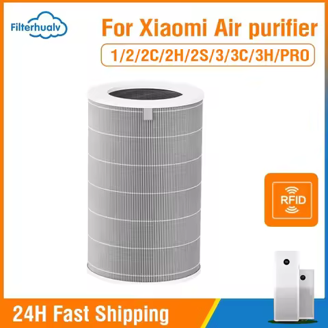 For Xiaomi Air Purifier 3H 2 2C 2H 2S 3 3S 3C Filter Activated Carbon Net H13 HEPA 3 in 1 Filter Xia