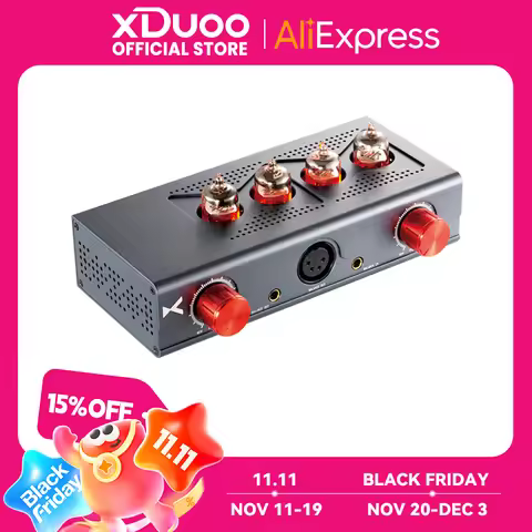 XDUOO MT604 Headphone Amplifier Balanced Tube Amp 6J1 Pre Amp XLR/4.4MM Balanced Input/Output MT-604