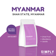 กาแฟพม่า (รัฐฉาน) Myanmar - Shan State - Natural Process  (Premium Grade) อาราบิก้า 100% Simply Coff