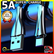 KCA2✅ IPHO 5A Super Quick Charge Fast Charging 1M Cable Type-C / uSB Cable