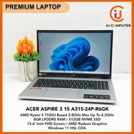 ACER ASPIRE 3 15 A315-24P-R6GK AMD RYZEN 5 7520U 8GB OB RAM 512GB NVME SSD USED LAPTOP REFURBISHED N