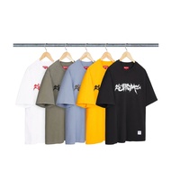 SUPREME MENTAL S/S TOP T-SHIRT Slub Cotton Font Offset Printing Short T-SS25KN49