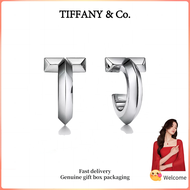 (New) Womens Fashion earrings T series s925 sterling silver hoop earrings Valentines Day holiday gif