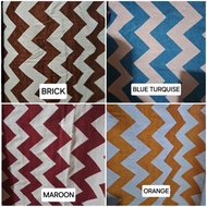 Regency Zig-Zag Canvas Fabric/Motif Fabric - Furniture Interior sofa Upholstery Fabric