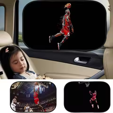 M-Michael J-Jordan Basketball Player Window Sun Shade Windscreen Sunshade UV Protection Auto Sun Vis