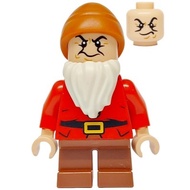 Original Lego Disney Snow White and the Seven Dwarfs - Grumpy 43242 Minifigure new