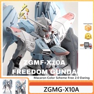 Big Hot Model ZGMG-X10A 20k Generation MG Macaron Color Matching Free 2.0 Dare Gundam Assembly Model Color Change Female Gift Boy