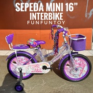 Sepeda anak mini interbike 16" unicorn
