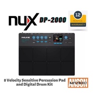 NUX DP-2000 8 Velocity Sensitive Percussion Pad and Digital Drum Kit (DP2000)