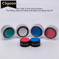C5GOON 1PC Round Pool Cue Chalk With Transparent Storage Box Enhanced Friction Oily Chalk For Snooke