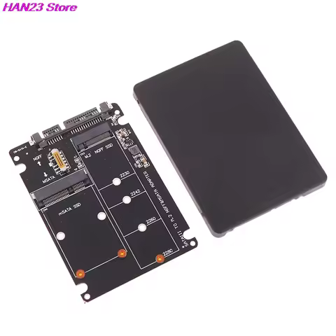 high quality 1PC SATA 60Gbps To M2 NGFF SATA SSD MSATA SSD Adapter MSATA To SATA M.2 NGFF To SATA Ha