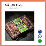 澳洲草飼黑安格斯免治牛肉 -  80%瘦肉20%脂肪   2 x 500克 (急凍 -18°C)  | 牧場放養 清真認證