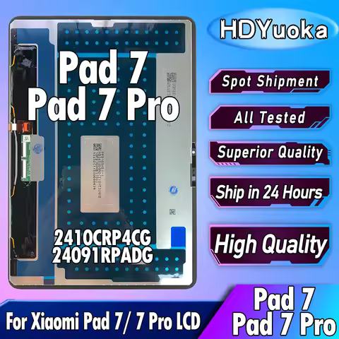 11.2" High Quality For Xiaomi Pad 7 LCD 2410CRP4CG Display Screen Touch Digitizer For Xiaomi Mi Pad 