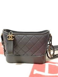 Chanel Gabrielle hobo small in dark grey 流浪包 深灰色