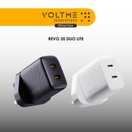 VOLTME Revo 35 Duo Lite | PD35W | 2 USB-C Ports | UK Plug | GaN Charger