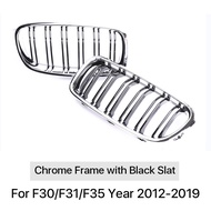 Chrome Silver Frame M Color Grille ABS Kidney Grill For BMW 3 Series F30 F31 F35 2012-2019 320i 328i