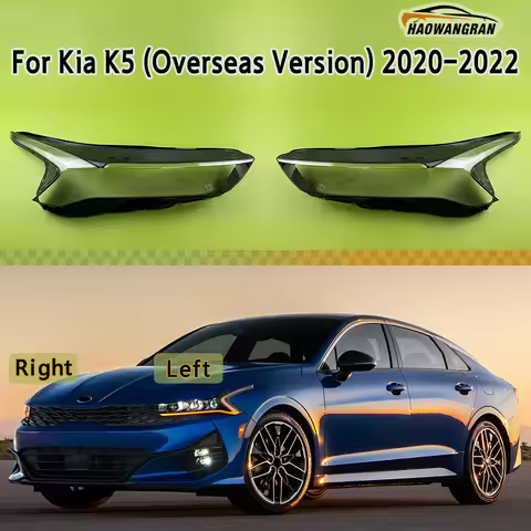 For Kia K5 (Overseas Version) 2020 2021 2022 Front Headlamp Cover Headlight Lens Shell Plexiglass Re