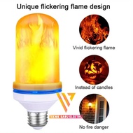 LAMPU BOHLAM API OBOR 9W E27 220V WW / LAMPU HIAS DINDING CAFE RUMAH CLASSIC TAMAN LED FIRE EFFECT