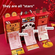 Atm Red Envelope 2025 New Year Card Pass Is A Creative Storage Method For Pulling Out Chinese T7i3