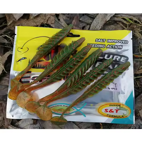 ESFISHING Fishing Lure Ripple Shad 100mm 125mm 70mm Soft Artificial SwimBait Sea Fishing Plastic Lur