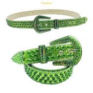 NICE Bling Bling Cowboy Cowgirl Jeans Skirt Waist Belt Fashion Full Rhinestone Belt