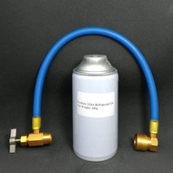 R134a Refrigerant Gas refill 340g with Quick Charge Hose air cond gas car AC gas